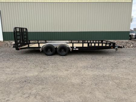 New 2027 20'x83" PJ Tandem Axle Utility Trailer - HD Gate