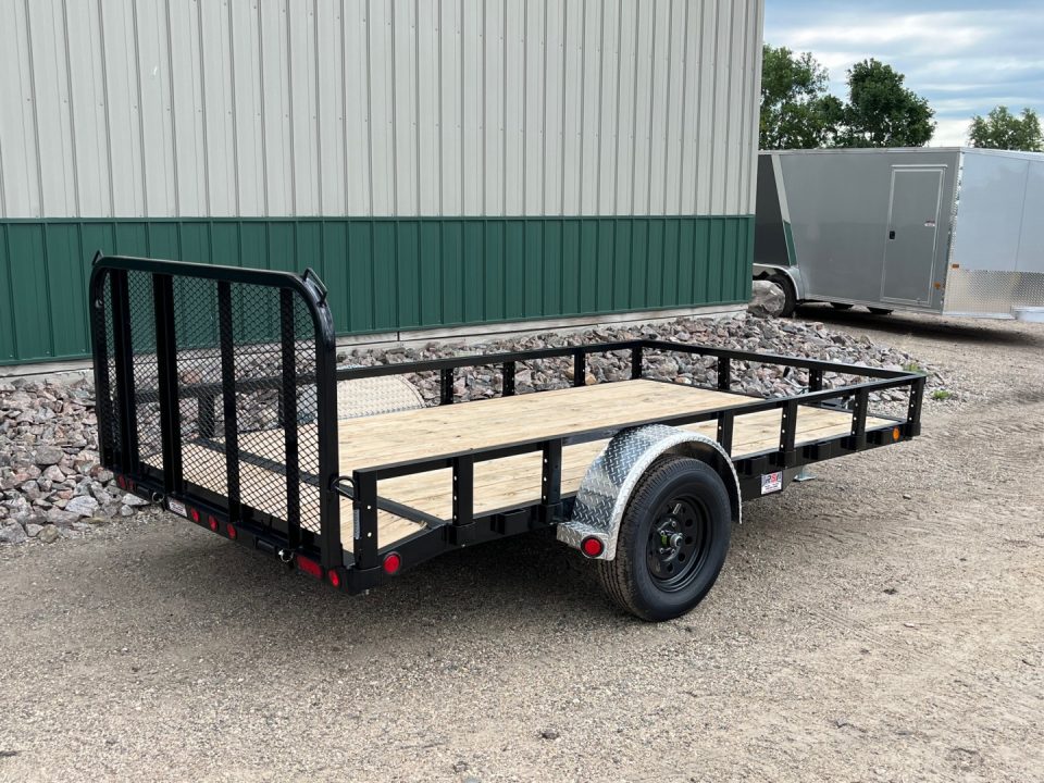 New 2027 12'x77" PJ Single Axle Channel Utility Trailer