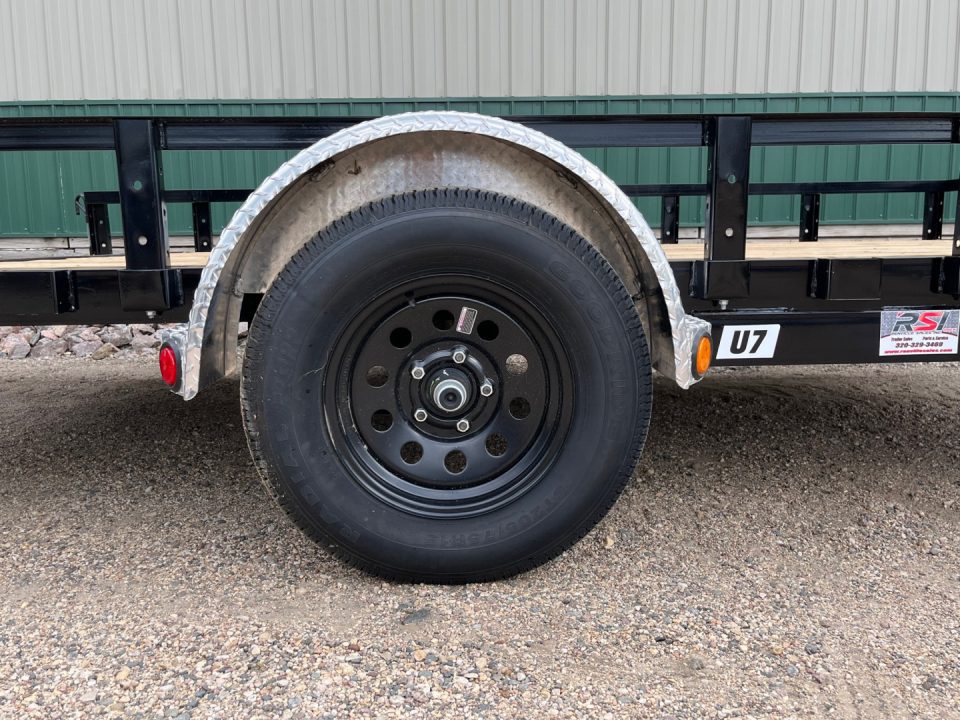 New 2027 12'x77" PJ Single Axle Channel Utility Trailer