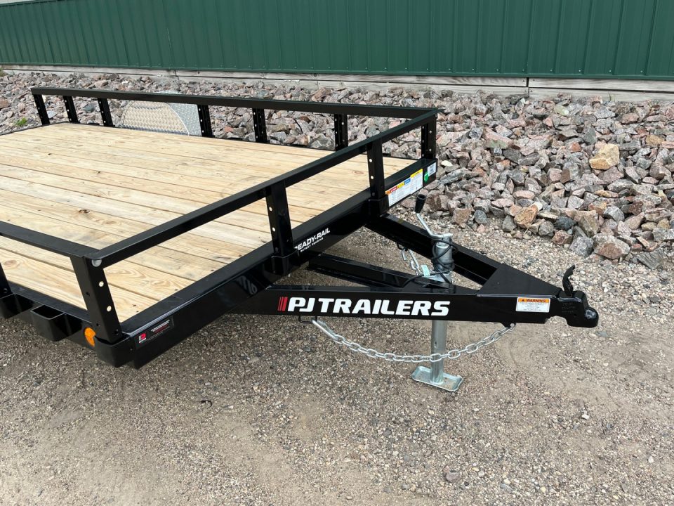 New 2027 12'x77" PJ Single Axle Channel Utility Trailer
