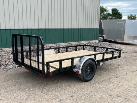 New 2027 12'x77" PJ Single Axle Channel Utility Trailer