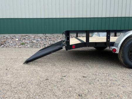 New 2027 12'x77" PJ Single Axle Channel Utility Trailer