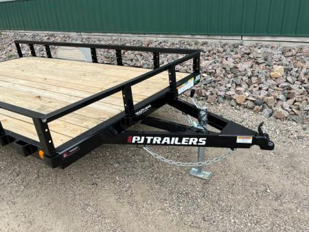 New 2027 12'x77" PJ Single Axle Channel Utility Trailer
