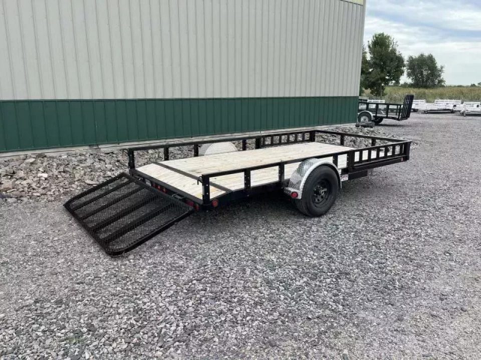 New 2027 14'x83" PJ Channel Utility Trailer - 5200lb Idler