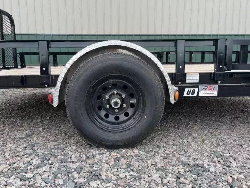 New 2027 14'x83" PJ Channel Utility Trailer - 5200lb Idler