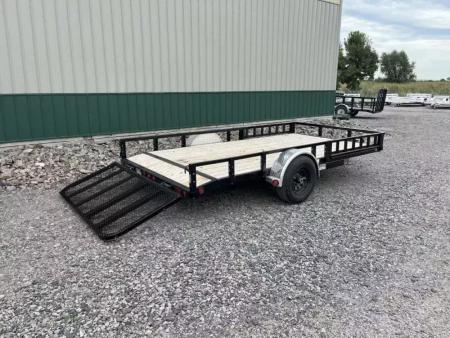 New 2027 14'x83" PJ Channel Utility Trailer - 5200lb Idler