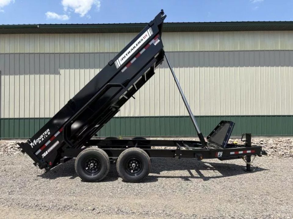 New 2027 16'x83" PJ DT1 5-Stage Telescopic Dump Trailer