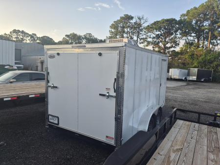 Consignment 7x14 Enclosed Cargo Trailer with A/C | 30 Amp Electrical, E-Track & Interior Lighting