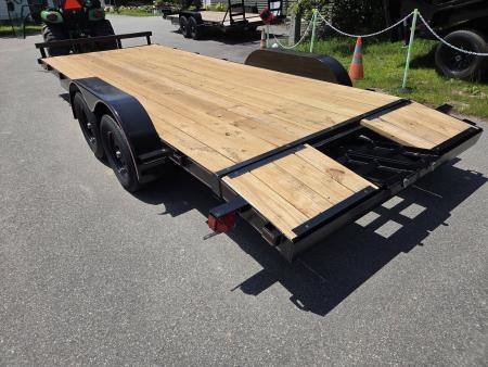 New 2026 Triple R Trailers 7x20 opener hauler flat bed 7000lb gvwr Car Hauler