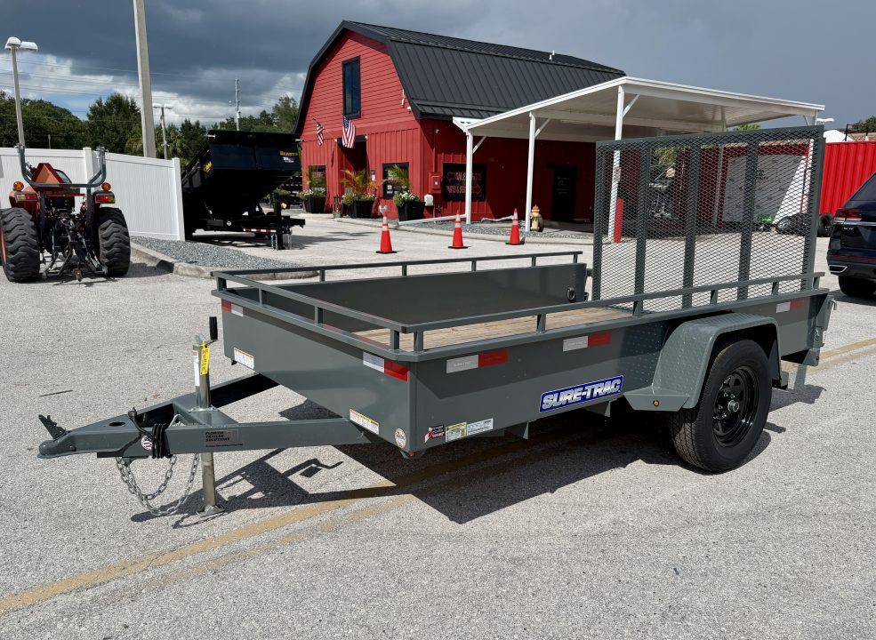 New 2026 Sure-Trac 6x10 3K Steel High Side Utility Trailer