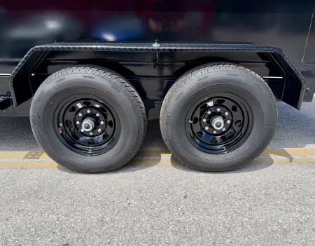 New 2026 Sure-Trac 7x14 HD Low Profile 4ft Side Telescopic Dump 14K Dump Trailer