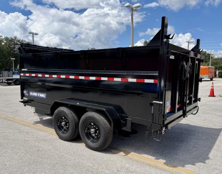New 2026 Sure-Trac 7x14 HD Low Profile 4ft Side Telescopic Dump 14K Dump Trailer