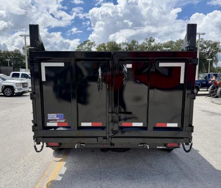 New 2026 Sure-Trac 7x14 HD Low Profile 4ft Side Telescopic Dump 14K Dump Trailer