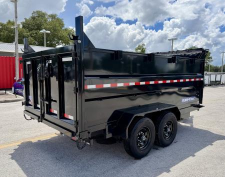 New 2026 Sure-Trac 7x14 HD Low Profile 4ft Side Telescopic Dump 14K Dump Trailer