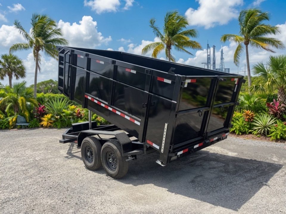 New 7x14 Dump Trailer | 14K GVWR | 4' Steel Sides | Heavy-Duty Dump Trailer