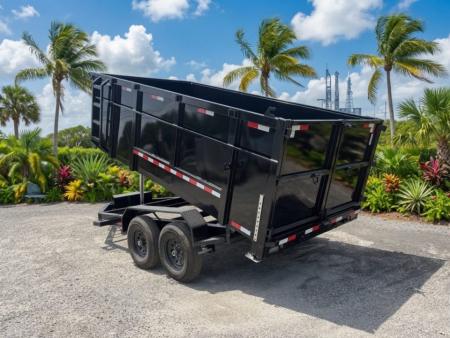 New 7x14 Dump Trailer | 14K GVWR | 4' Steel Sides | Heavy-Duty Dump Trailer