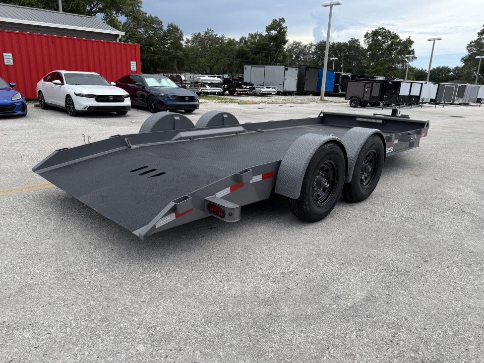 New 2026 Sure-Trac 7x18 15.4K Pro Series Drop Deck Equipment Trailer