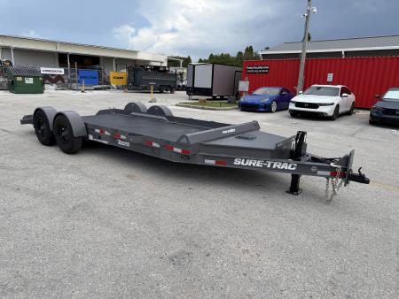 New 2026 Sure-Trac 7x18 Pro Series Drop Deck Equipment 15.4K Equipment Trailer
