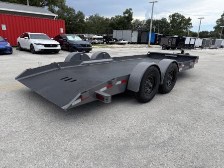 New 2026 Sure-Trac 7x18 15.4K Pro Series Drop Deck Equipment Trailer