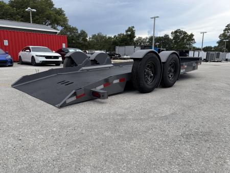 New 2026 Sure-Trac 7x18 15.4K Pro Series Drop Deck Equipment Trailer