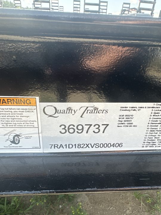 New 2027 Quality Trailers GEN-DW Equipment Trailer
