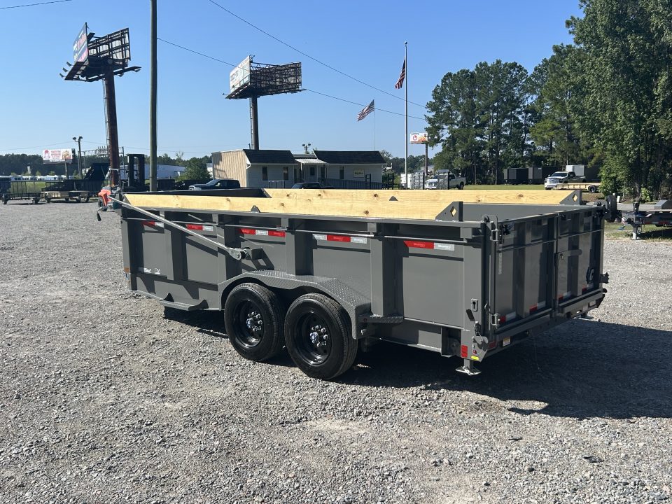 New 2026 Diamond C LPT208 7x16 Dump Trailer, with 8K Axles, 32" Sides, 7ga Floor, Swing Tarp, Hyd Jack ,..