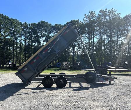 New 2026 Diamond C LPT208 7x16 Dump Trailer, with 8K Axles, 32" Sides, 7ga Floor, Swing Tarp, Hyd Jack ,..