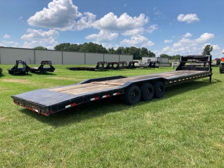 Used 2022 Load Trail 102x40 TRIPLE 21K GN W/ DRIVE OVER FENDERS, 2' DOVE & SLIDE IN RAMPS Car Hauler