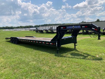 Used 2022 Load Trail 102x40 TRIPLE 21K GN W/ DRIVE OVER FENDERS, 2' DOVE & SLIDE IN RAMPS Car Hauler