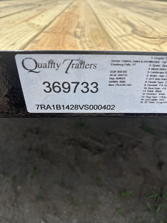 New 2027 Quality Trailers GEN-B Landscape Trailer