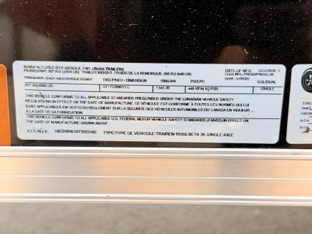 New 2026 Cross Trailers 4-6-1V Enclosed Barn Door 2K GVWR