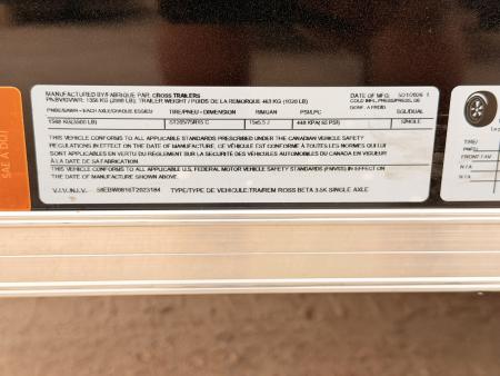 New 2026 Cross Trailers 5-8-1V Enclosed 3K GVWR