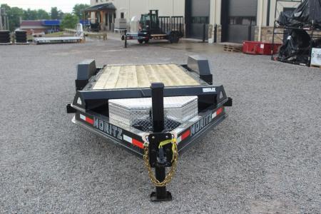 New 2026 Moritz 7' x 16' + 4' Low Pro - Gravity Tilt - Tilt Trailer - 16000# GVW