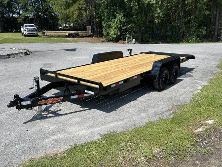 New 2026 Down 2 Earth Trailers 7x20 Tilt Car Hauler / Light Equipment, #6650 lbs Payload