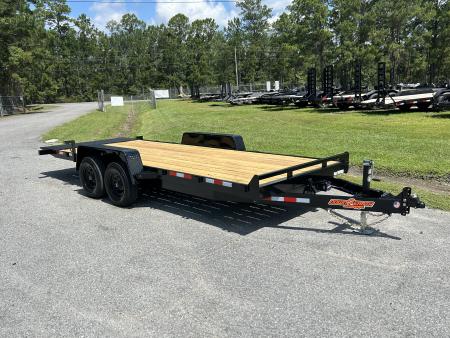 New 2026 Down 2 Earth Trailers 7x20 Tilt Car Hauler / Light Equipment, #6650 lbs Payload