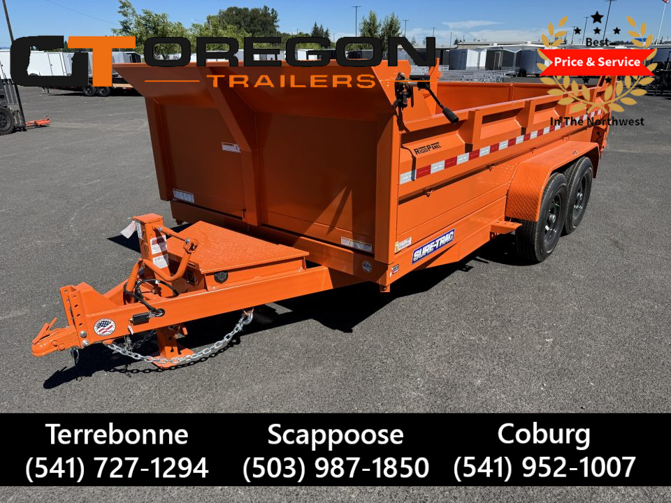 New 2026 Sure-Trac 7x14 Low Pro Scissor Dump 14K GVWR