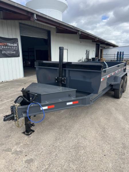 New 2026 Direct Trailer Supply 14'x2'x7' Telescopic 14k Dump Trailer