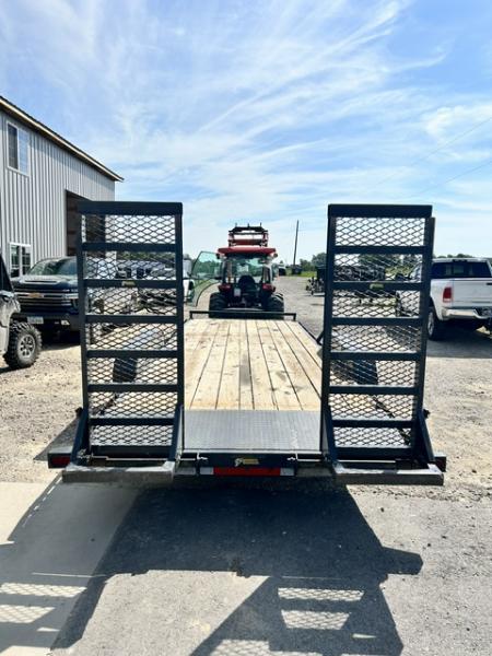 Used 2022 Lamar Trailers 83"x22' HD 16k Equipment Trailer Stand up ramps Equipment Trailer