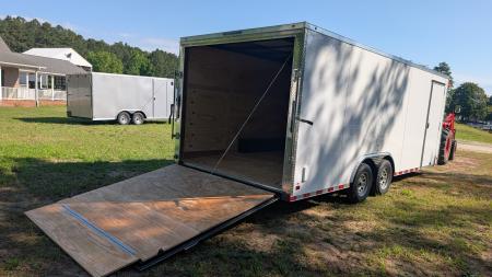 New 2026 NationCraft Trailers 8.5x20 7k white .080 Cargo / Enclosed Trailer