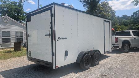 New 2026 Homesteader Trailer 7x16 WHITE /BLACK out in Cargo / Enclosed Trailer