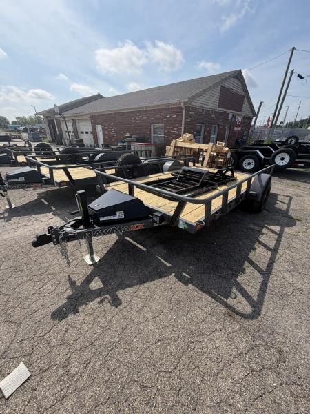 New 2027 RAWMAXX UTILITY UTX1483BP5.2K 83X14 SA DOVETAIL W/ HD GATE (GVW:5200)SHADOW GRAY