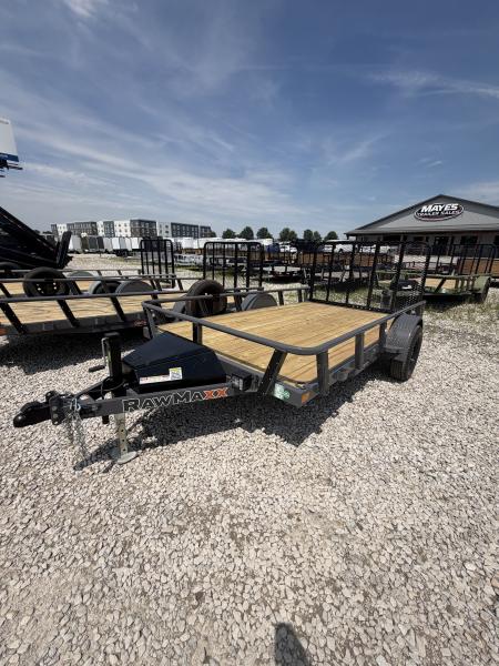 New 2027 RAWMAXX UTX1283BP3.5K Utility Trailer 83X12 SA STRAIGHT DECK (GVW:3500) SHADOW GRAY