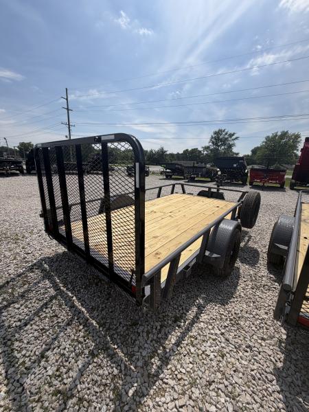 New 2027 RAWMAXX UTX1283BP3.5K Utility Trailer 83X12 SA STRAIGHT DECK (GVW:3500) SHADOW GRAY