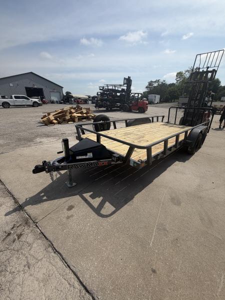 New 2027 RAWMAXX UTX1883BP7K Utility Trailer 83X18 TA DOVETAIL (GVW:7000) SHADOW GRAY