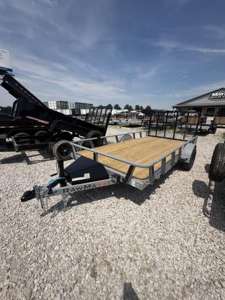 New 2027 RAWMAXX UTX1483BP3.5K Utility Trailer 83X14 SA STRAIGHT DECK (GVW:3500) LAVA GRAY