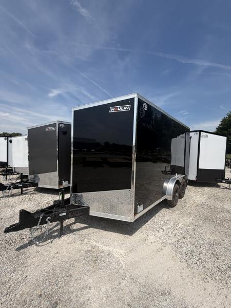 New 2027 HAULIN ENCLOSED HLAFT714TA2 90X14 TA RAMP DOOR (GVW:7000) BLACK