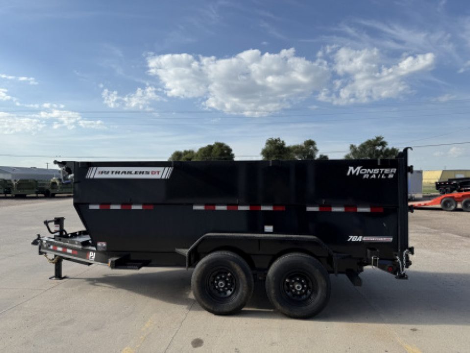 New 2027 PJ Trailers 83" x 14' X 48' Sides DT Dump Trailer