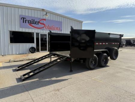 New 2027 PJ Trailers 83" x 14' X 48' Sides DT Dump Trailer