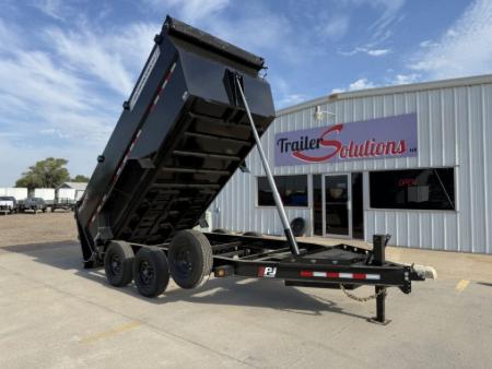 New 2027 PJ Trailers 83  x 14' X 48' Sides DT Dump Trailer