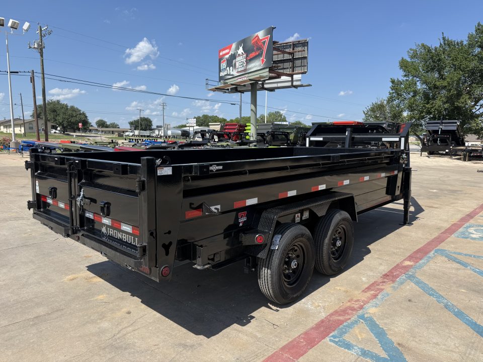 New 2027 Iron Bull DTG 16’x83”x2’ Dump Trailer
